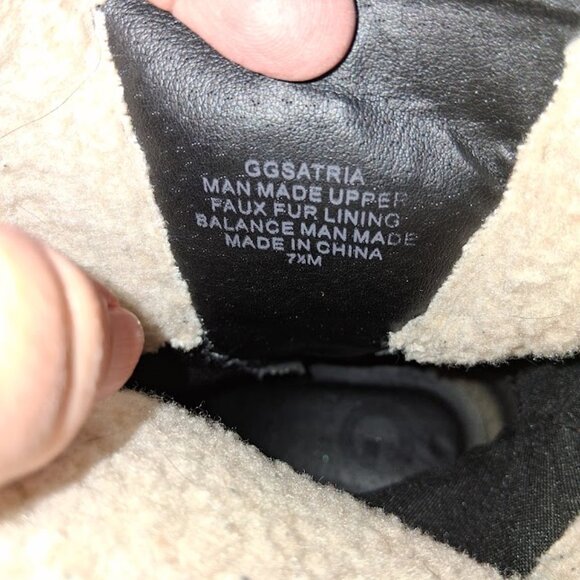 G By Guess GGSatria Women's Black Ankle Boots w/ Fur Trim NIB Sz 7.5 - Picture 9 of 11